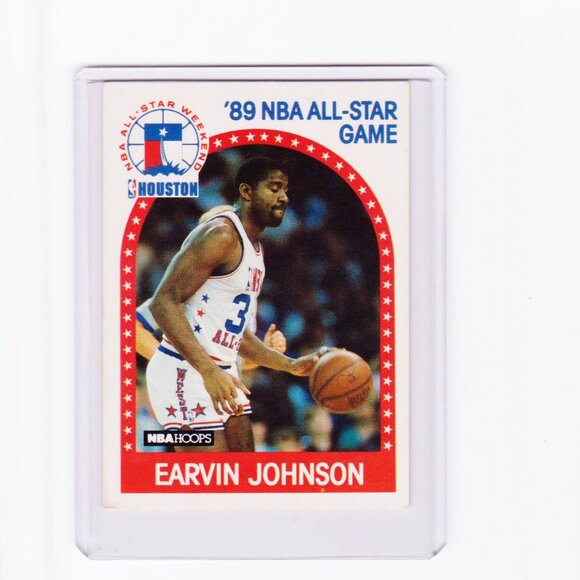 MAGIC JOHNSON NBA BASKETBALL CARD 1989 Lakers - Picture 1 of 2
